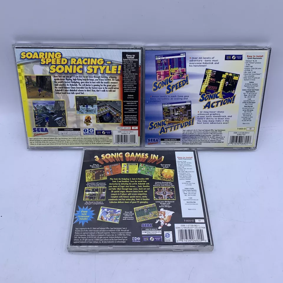 Sega PC Collection: Sonic CD, Sonic R, Sonic & Knuckles (PC Windows 95/98) - Image 2 of 4