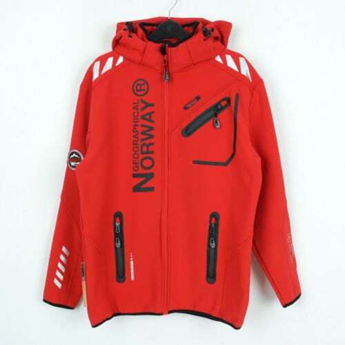 Geographical Norway Hommes M Veste Polaire Complet Zip Capuche Amovible Pull Top - Photo 1/10