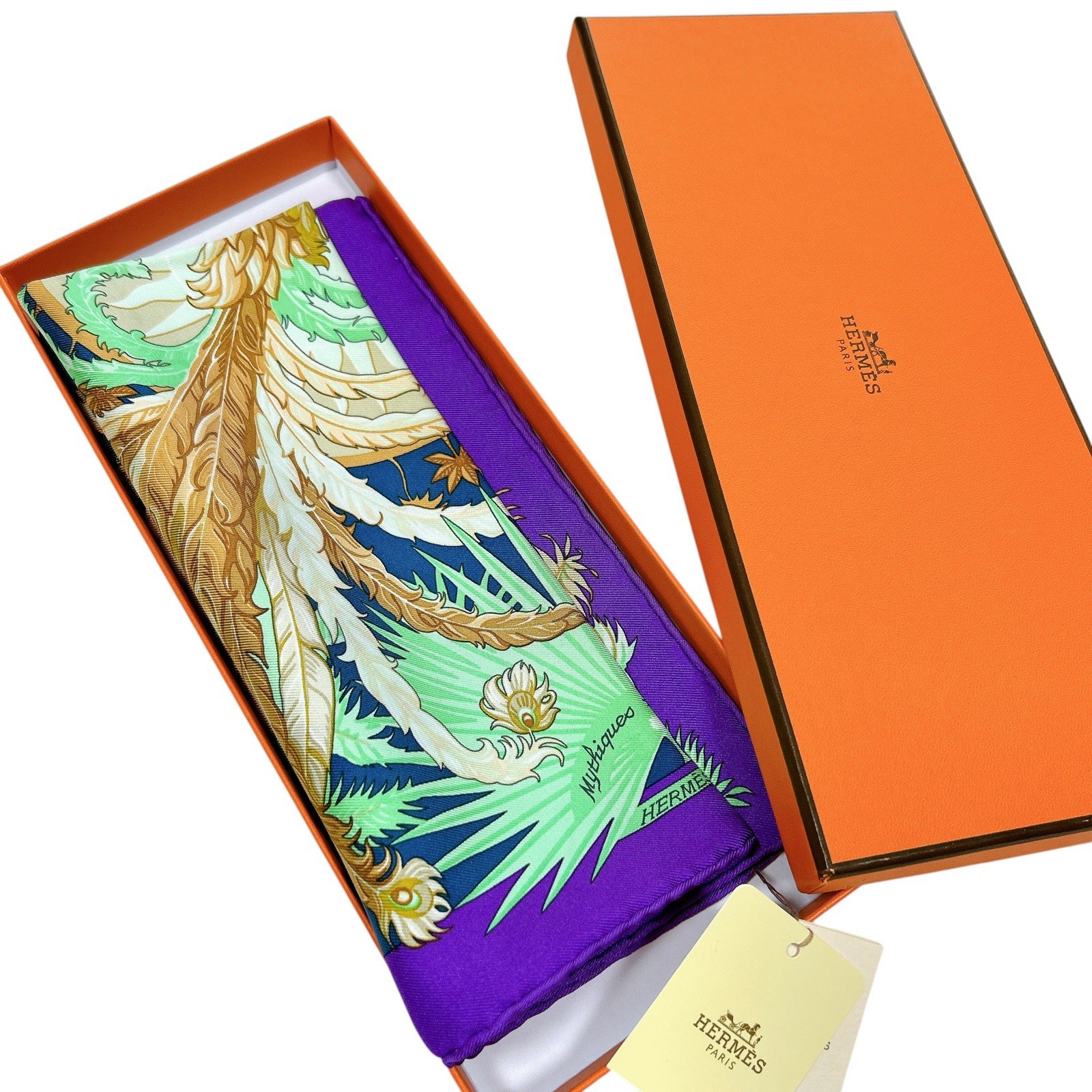 MINT HERMES Carre 45 Silk Scarf 