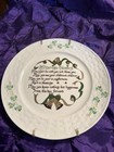 Belleek Collector Plate Marriage Blessing Wedding Ireland 8.5" Blue Mark Sticker — photo 3