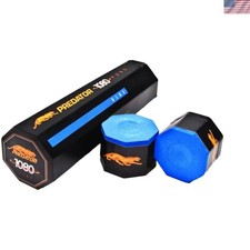 Cue Chalk - Blue, 5 Count, Round, Lightweight, Pocket Clip