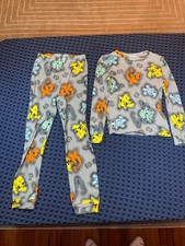 Pok mon Long Sleeve Pajama Set Top  Bottom Size 8