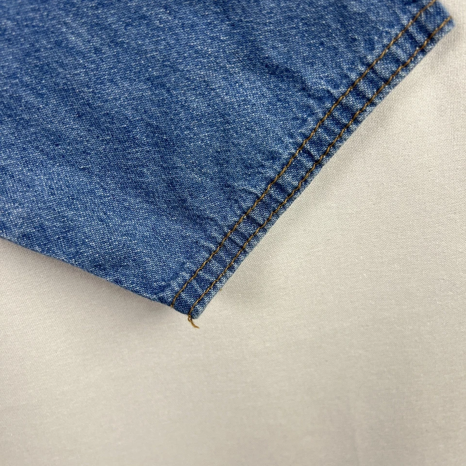 Coldwater Creek Denim Dress Petite Small Midi Fit & Flare 100% Cotton Cowgirl - Image 3 of 4