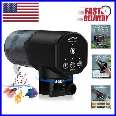 Smart Automatic Fish Feeder with 3 Feeding Modes - Ideal for Koi and Betta Tanks