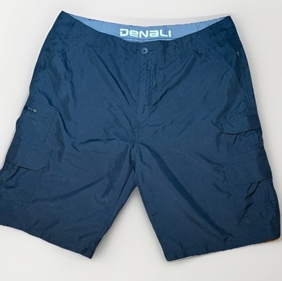 Denali Men's Black Polyester Cargo Shorts Size 36