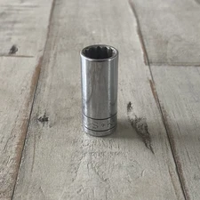 SK Hand Tools 42418 3/8" Dr. 9/16" 12pt Deep Fractional Chrome Socket S-K