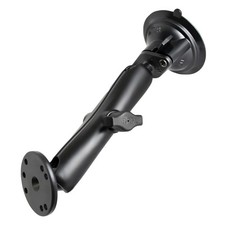 RAM Twist Lock Suction Cup Mount with Long Arm and 2.5" Round Base Adapter