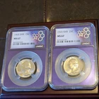 Lot Of 2 1965 SMS Washington Quarter 25 C Cent NGC MS67 Purple Core Trader Bea