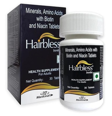 Mankind Pharma Hairbless 30 Table for Hair Growth, Stronger & Silkier