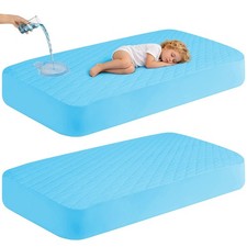VOPHIA Crib Mattress Protector Blue 52 28