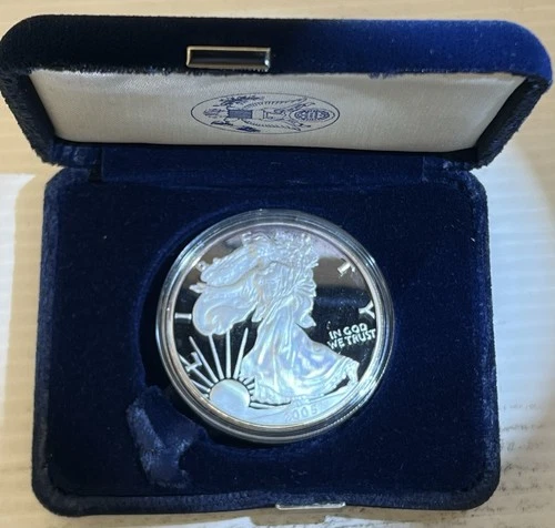 2005W Impaired Proof American Eagle With Original Mint Packaging - West Point