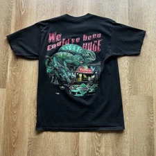 VTG SS Budweiser Lizards We Could’ve Been Huge T Shirt Beer Promo 1997 USA L BL