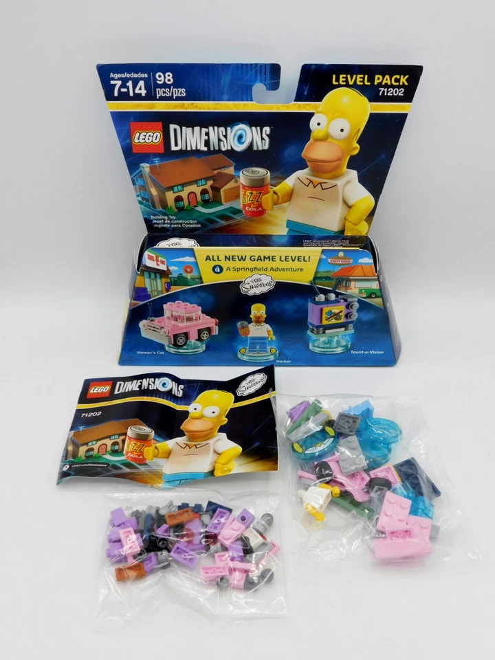 Lego Dimensions LOT OF 3 Team & Level Pack 71202, 71247, 71229 Simpsons, DC - Image 3 of 4