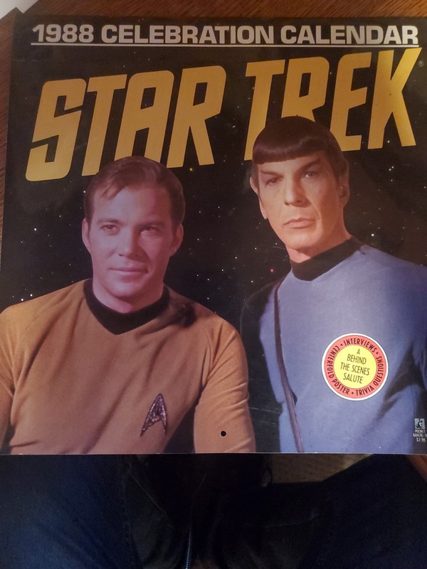 1988 STAR TREK Celebration Wall Calendar W/poster