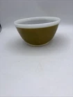 Vintage PYREX Mixing Bowl # 402 Verde Green White Trim 1 1/2 qt Made in USA