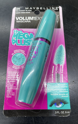 Maybelline Mascara Mega Plush Volum Express 270 BLACKEST BLACK NEW!