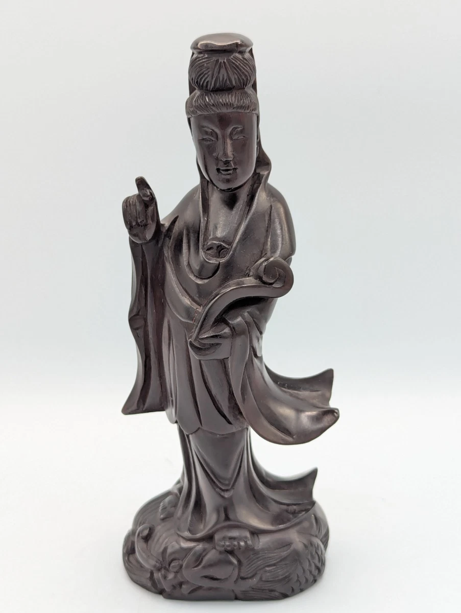 佛中国风木制雕像、雕像| eBay