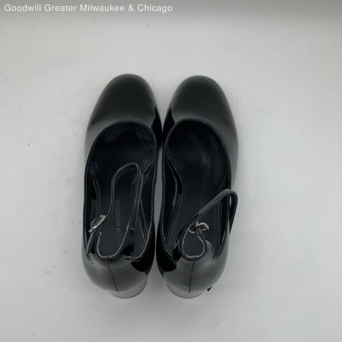 Sigerson Morrison Womens Pump Heels Block Ankle Strap Black Leather Size 9M - Picture 4 of 5