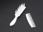 Vintage Barbie Francie Skipper 1960s WHITE HAIR BRUSH & COMB SET