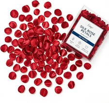 800 Pcs Red Rose Petals for Wedding Decor, Aisle Scatter