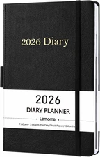 2026 Diary - 2026 Daily Planner, Appointment Book with Tabs, Pen Loop, Bookmarks