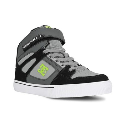 DC Pure High Top EV (Jugend) Skate Schuhe - Schwarz/Grau/Grau