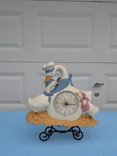 Vintage MCM Burwood Products Country Goose Wall Clock