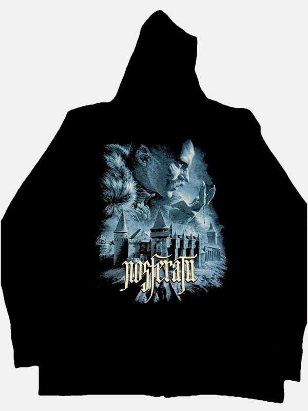 NOSFERATU (2024) BILL SKARSGARD ZIP UP HOODIE GUTTER GARBS SZ UNISEX L!