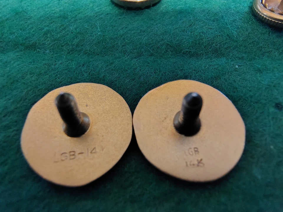 Teléfono y telébol Pacific PT&T oro 14k vintage, 2 pasadores de solapa. Empresa Foto 2 de 4