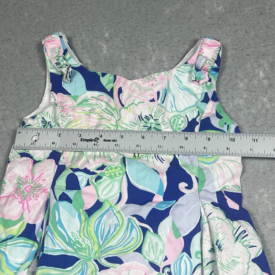 Mini vestido linnet Lilly Pulitzer feminino tamanho 4 multicolorido bico calmo transporte - Imagem 4 de 4