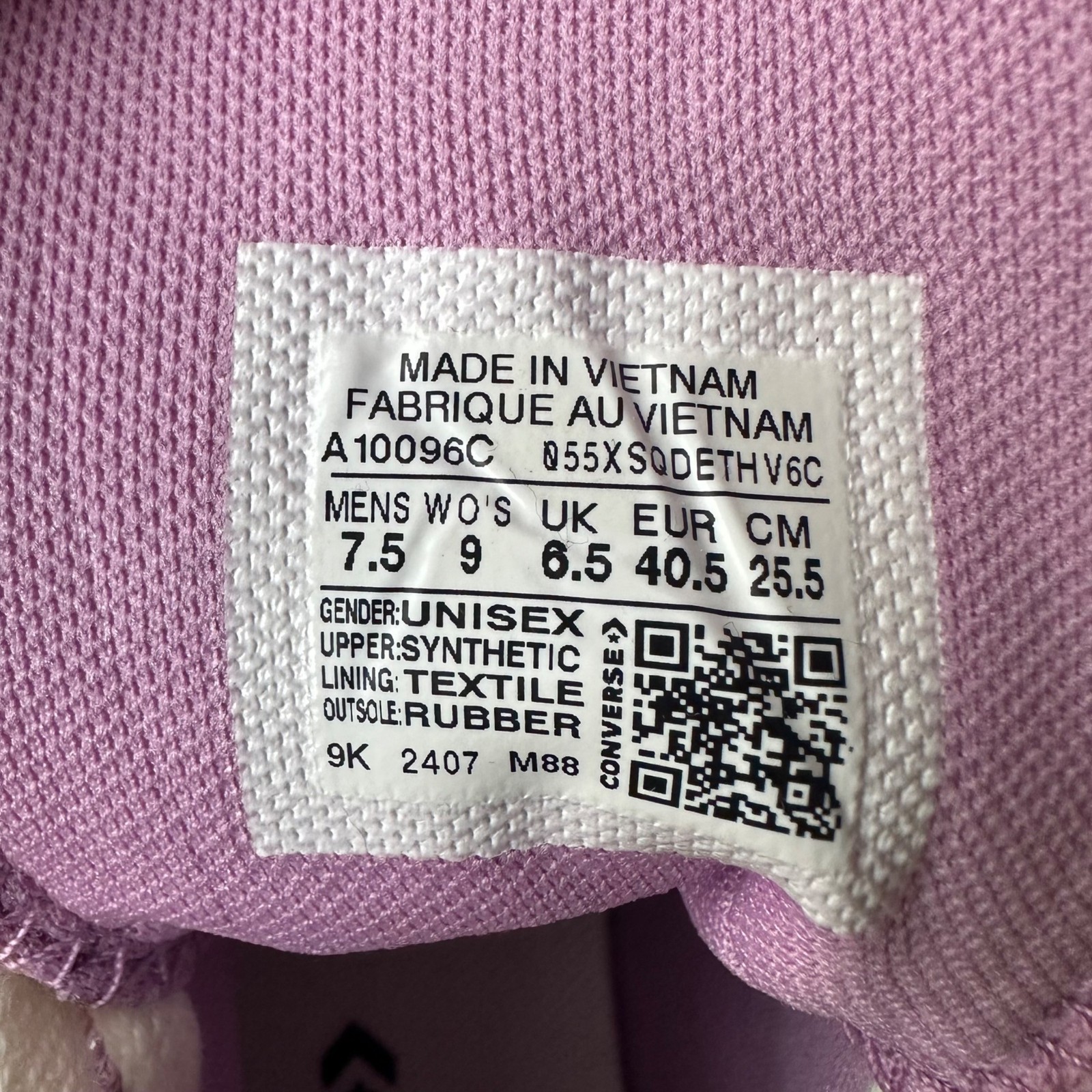 ⭐Converse Run Star Hike Hi 7.5 Mens Shoes Sneaker Purple Glitter Snekaer A10096C thumbnail 8