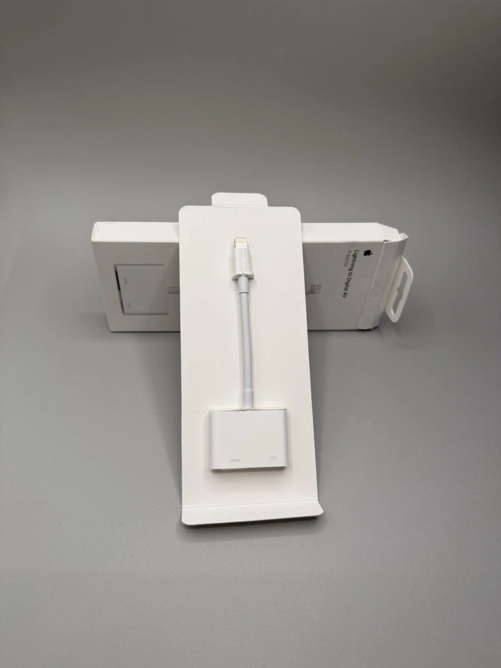GENUÍNO Original Apple Lightning para Adaptador AV Digital MW2P3AM/A A1438 Branco - Imagem 2 de 3