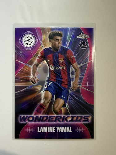 Lamine Yamal 2023-24 Topps Chrome Wonderkids RC Rookie Card  WK-3
