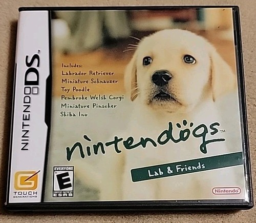 Nintendogs: Lab & Friends (Nintendo DS, 2005) CIB w/Manual Complete Dogs