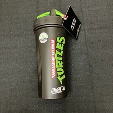 Teenage Mutant Ninja Turtles x Ghost Blender Shaker Bottle New Green Ooze Black