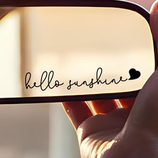 3X Car Mirror Decal, Rearview Mirror Decal, Car Mirror Accessories, Rearview Mir