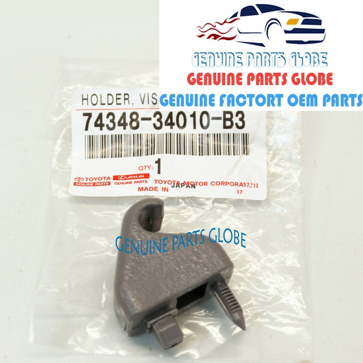 GENUINE OEM TOYOTA 03-09 4RUNNER GX470 STONE SUN VISOR HOLDER