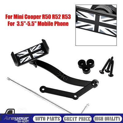 360°Rotation Car Mobile Phone Holder Mount for Mini Cooper R50 R52 R53 Grey