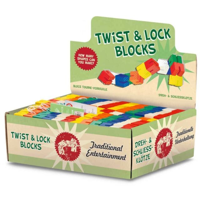 Kids Twist and Lock Wooden Blocks Mini Puzzle Twisty Fidget Sensory Toy Tobar for sale online