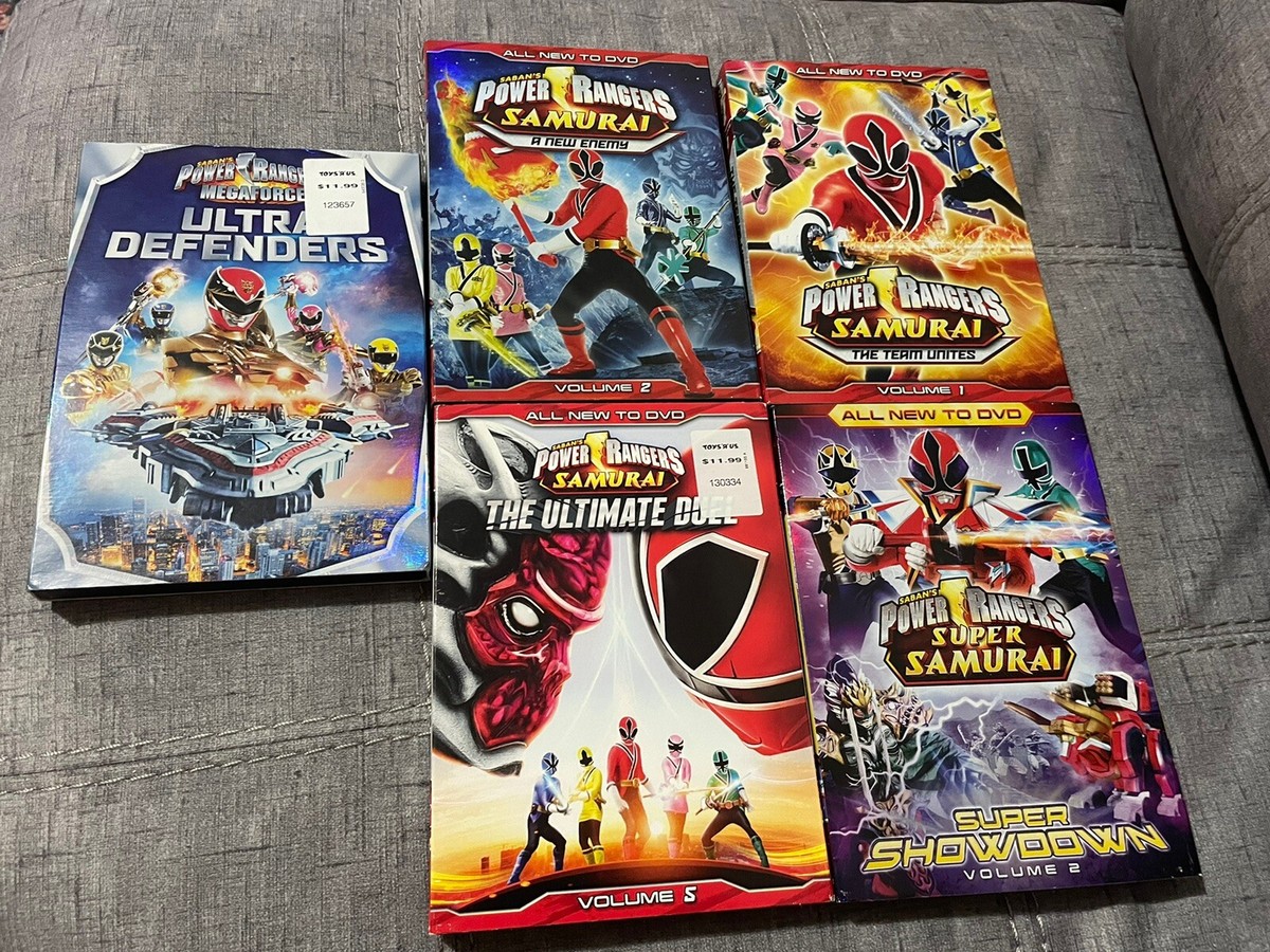 Saban's Power Rangers Lot Of 4 Samurai And 1 Mega Force | eBay