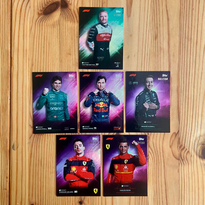 Topps F1 Lights Out Sammlung | Alle limitiert | 6 Stk. | Russel, Leclerc, Sainz