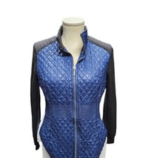 Rinascimento Made In Italy Women's Blue Nylon Quilted Jacket  Xl Extra Large