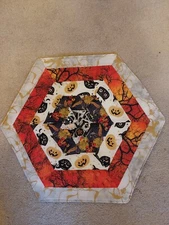 HANDMADE  HALLOWEEN TABLE TOPPER ONE OF A KIND LOT A