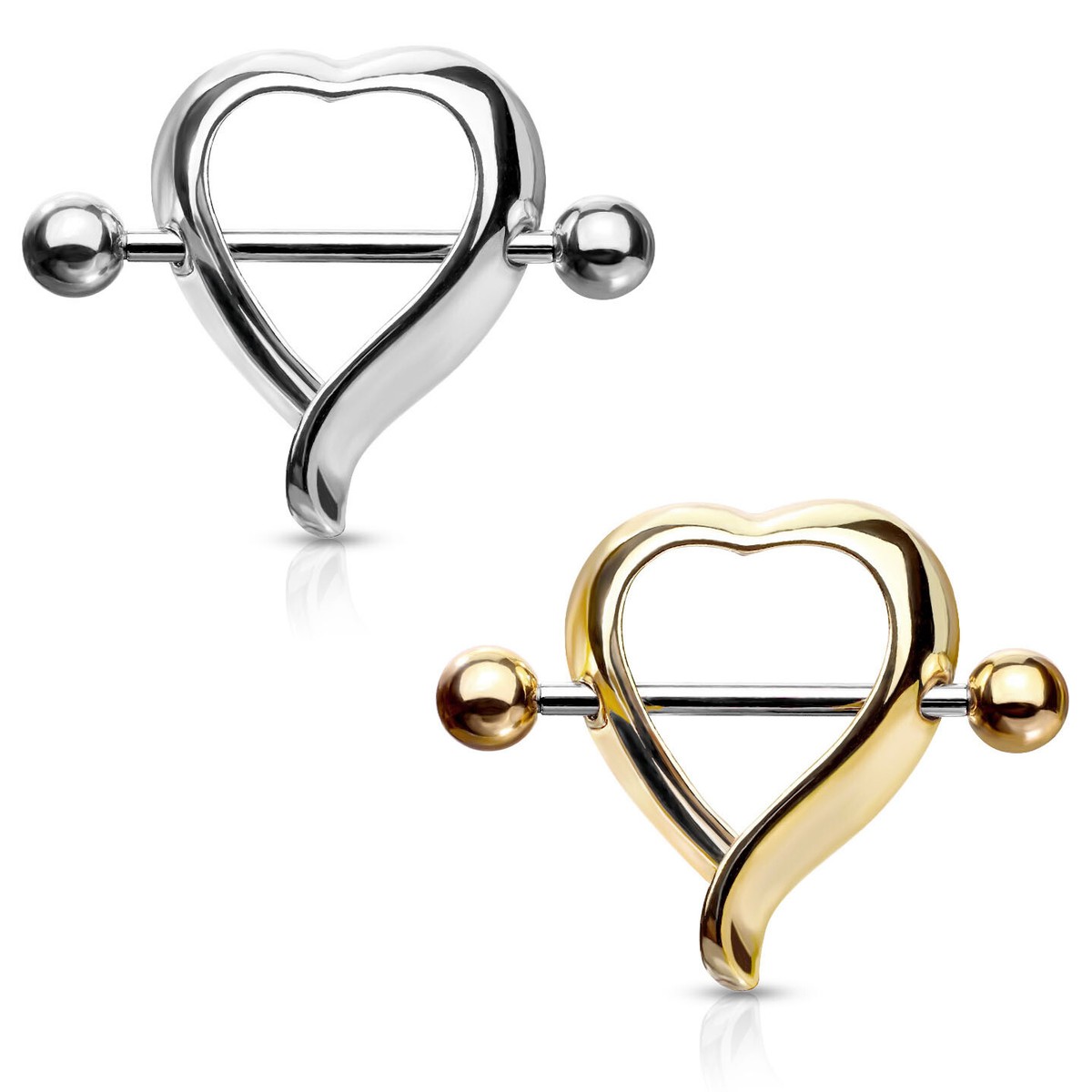 8 Pezzi Piercing Capezzolo E Lingua In Acciaio Chirurgico - Barbells Per Donna Con Design Moderno - Foto 14