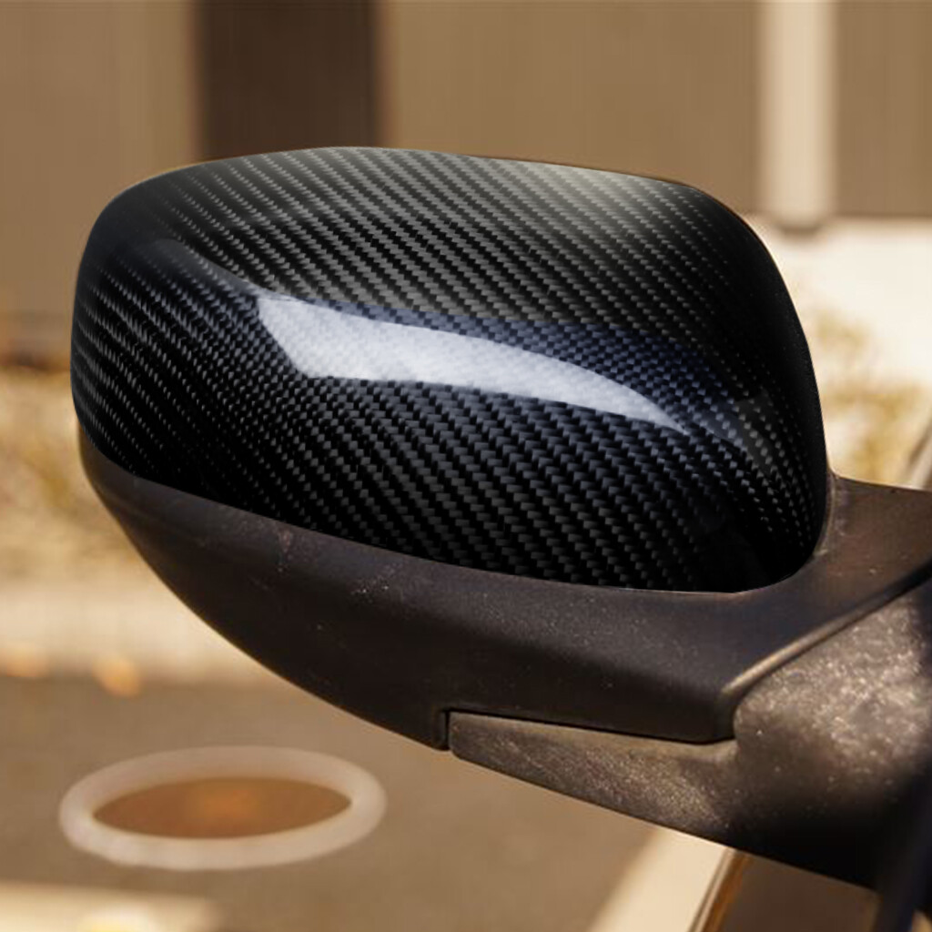 Real Carbon Fiber Side Rearview Mirror Cover Caps For Mazda RX8 RX