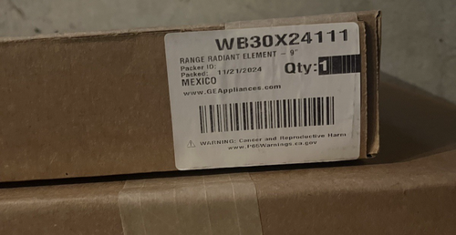 GE WB30X24111 3100W Radiant Heating Element - Picture 1 of 2