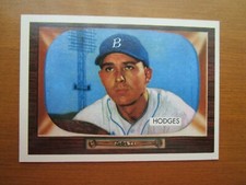 1995 TOPPS ARCHIVES 1955 BOWMAN REPRINTS  GIL HODGES   #  158  BROOKLYN  
