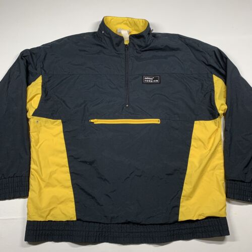 Vintage 90s Adidas Torsion ZX Pullover Spellout Colorblock Windbreaker  Jacket L