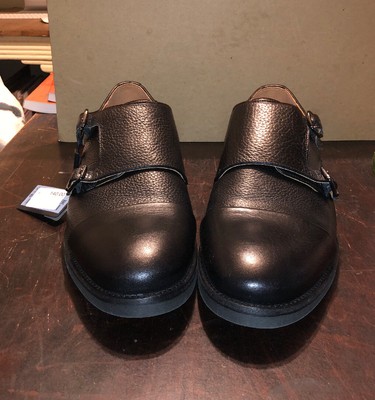 mens black monk strap