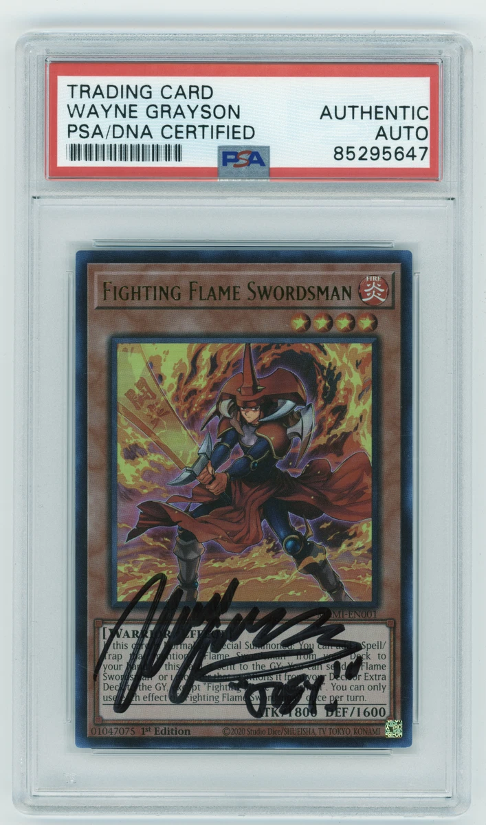 Flame Swordsman Yu-Gi-Oh! TCG Professional Sports Authenticator